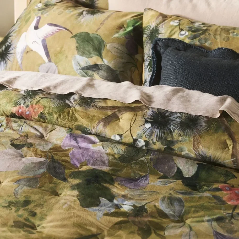 NWOT By Anthropologie Colliere Velvet Floral Quilt